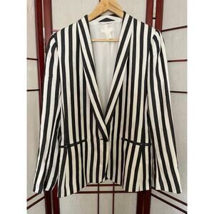 H&M Stripped Casual Blazer Size 10
